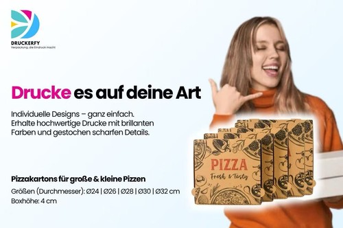 Personalisierte pizza kartons - personalisierte, pizza-kartons
