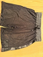 Boxer, Mesh-Shorts, schwarz, Gr. L, sehr transparent, gay