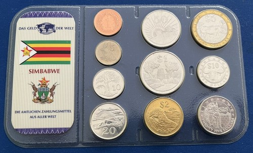 Simbabwe kursmünzensatz - simbabwe,