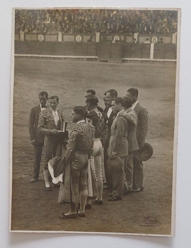 Vintage foto stierkämpfer - vintage,