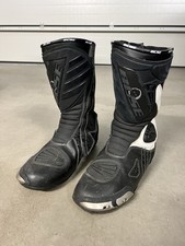 BÜSE Motorradstiefel (Motorradschuhe) Schwarz/Weiß Gr. 43