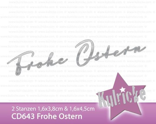Kulricke stanzschablone frohe - kulricke, "frohe