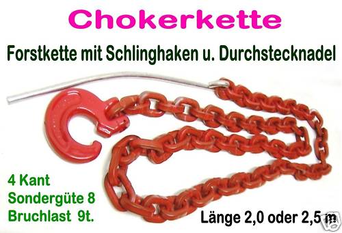 Forstkette kant 8mm - forstkette, 4-kant