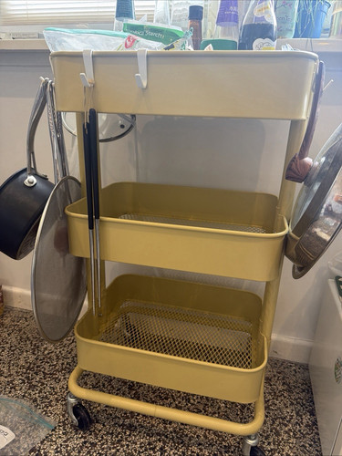 Ikea servierwagen metall gelb - metall,