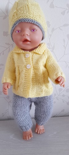 Handgestrickte puppenkleidung - handgestrickte,