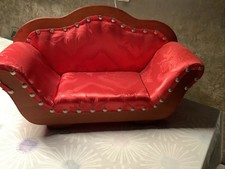 Puppensofa, Rot, Guter Zustand