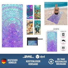 Strandtuch Mikrofaser XXL 180x80 cm Sandfrei schnelltrocknend 6-in-1 Damen Ba...