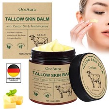 Beef Tallow Creme, Bio Rindertalg Hautpflegecreme (120g), Feuchtigkeitsspendend.