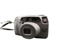 Pentax Espio 160 Filmkamera Grau Point & Shoot 35mm / Guter Zustand