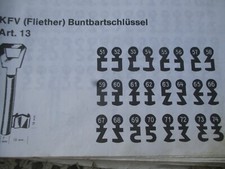 KFV Bartschlüssel  Börkey AB945 Rauhkamp Art. 13 Silca Zimmertür Schlüssel