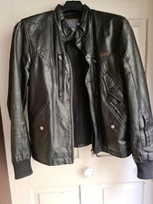 G-Star Raw Biker Flieger Leder Jacke in L Wie Neu!