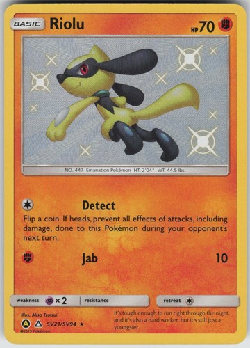 Riolu shiny hidden fates - shiny,