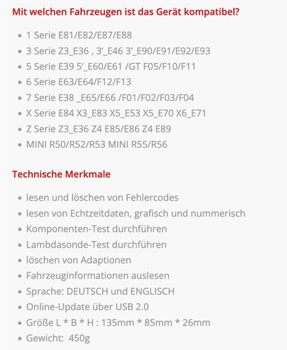 Obd2 diagnosegerät deutsch - obd2,