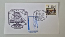 Postkarte mit Schiffsstempel