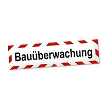 Bauüberwachung Magnetschild