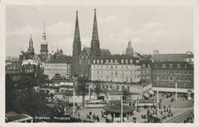 AK Dresden Postplatz Panorama