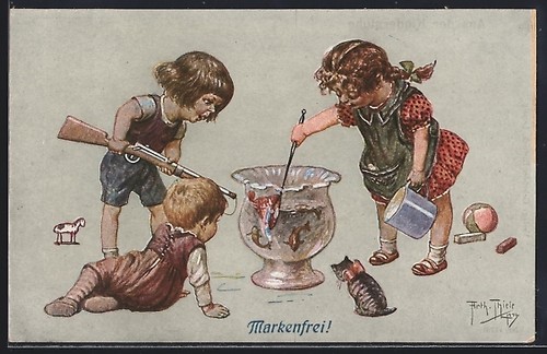 Künstler arthur thiele - künstler-ak,