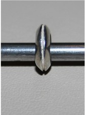 Pandora Spacer / Zwischenelement 790103 *SILBERNE STREIFEN* *OLDIE, EINGESTELLT*