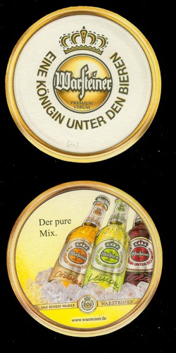 Bierdeckel warsteiner - warsteiner, (12)