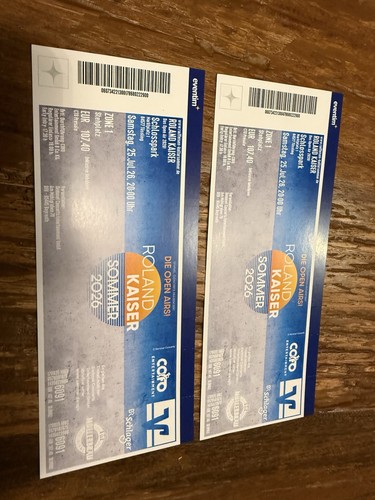 Tickets roland kaiser - 2,