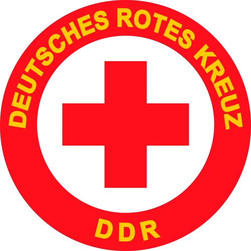 Ddr rotes kreuz bootsfahne - rotes,