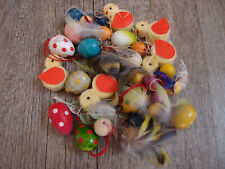 Konvolut Osterdeko Holz Ostereier Kücken Erzgebirge