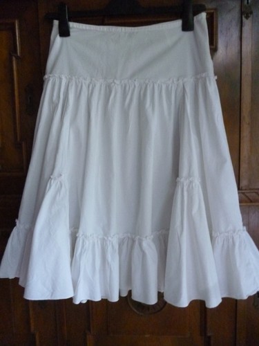 Rock weiss zara baumwolle - zara,