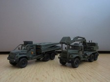 TT: 2 Stück LKW KrAZ 255 NVA/Militär/Armee Fa. Panzershop M 1:120 OVP unbespielt