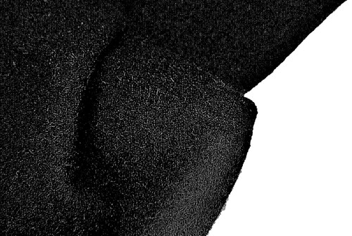 Schwarz gekochte wolle - schwarz,