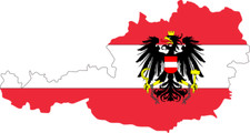 Aufkleber Österreich mit