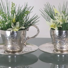 Jugenstil Tasse Unterteller