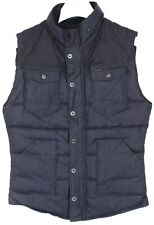 G-Star Tailor Padded Gilet Weste Damen Groß Reißverschluss Gesteppt Blau