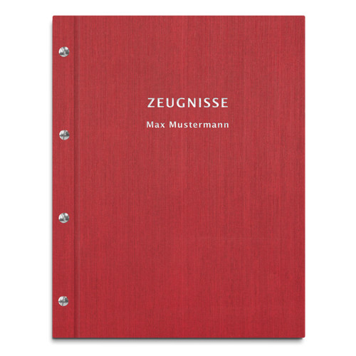 Zeugnismappe roter - in,