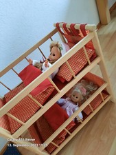 Puppen-Doppelstockbett mit Puppen