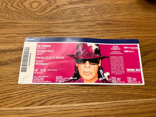 Udo lindenberg altes ticket - udo,