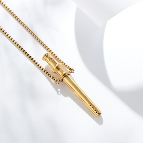 Scoop necklace stainless steel - necklace,stainless,