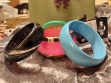 Armband 4St Plastik Pink Blau