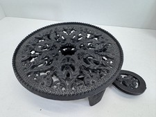 Stövchen Gusseisen Metall Warmhalteplatte Teewärmer Landhaus Windlicht #9204