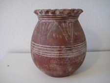 MEXIKANISCHE VASE - TOPF - BLUMEN - UMTOPF PFLANZEN - TON - BRAUN