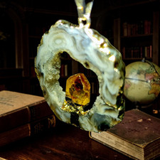 Achat Geode Anhänger mit