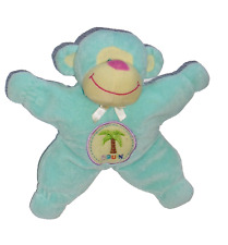 Bruin ToysRus Affe Gorilla Baby Stofftier Plüschtier blau türkis gelb mit Palme 