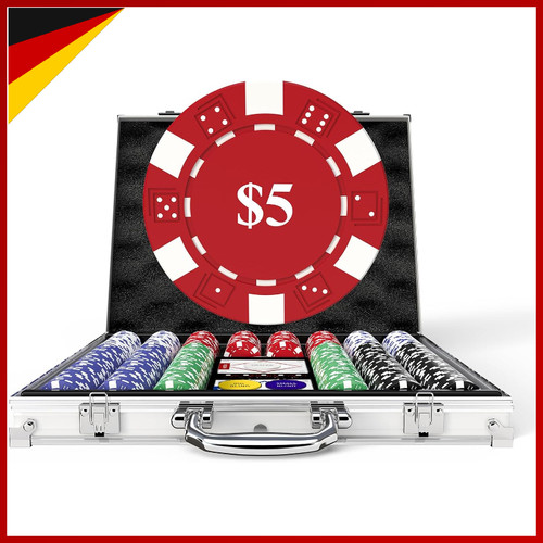 Pokerkoffer 500 stück texas - pokerkoffer,