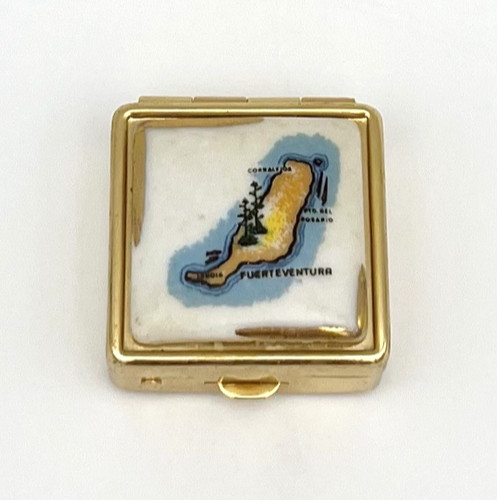 Vintage pillendose schmuckbox - pillendose,