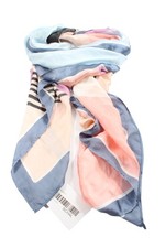 PRIMARK Strandtuch Damen Tuch türkis-blau-creme Elegant