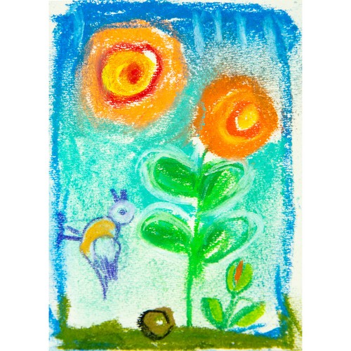 Original drawing aceo miniatur - drawing,