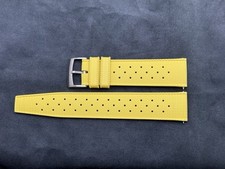 Uhren-Armband Kautschuk gelb 22 mm Taucher Diver Tropical-Style Schnellwechsel