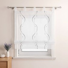 Voile Raffrollos mit Schlaufen