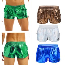 Wetlook Boxershorts Herren Glanz Sport Trunk Boxer Briefs Rave Party Tanz Shorts