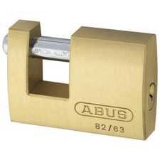 ABUS 82 Serie Messing Schiebebügel Rolladen Vorhängeschloss - 63 mm KA (8501) 82/63 Boxe