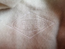 Atelier Versace Kaschmir Schal uni, beige